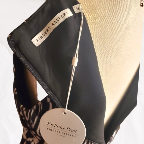 Finders Keepers 'The Creator' Ivory Leopard Print Medium Dress NWT - Picture 9 of 9